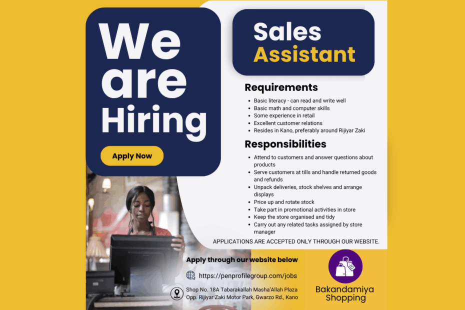 Jobs at Bakandamiya Shopping